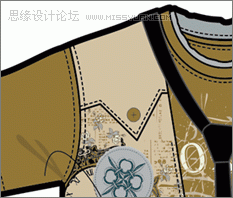用CorelDraw在T恤框架中设计服装效果图