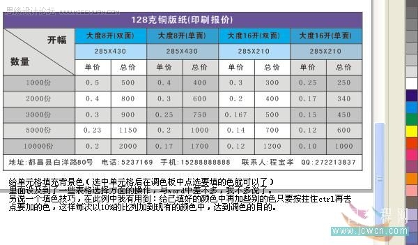 CorelDRAW教程:X4版本表格功能详解