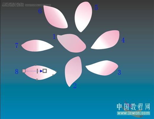 CorelDRAW教程:绘制漂亮的卡通风格荷花