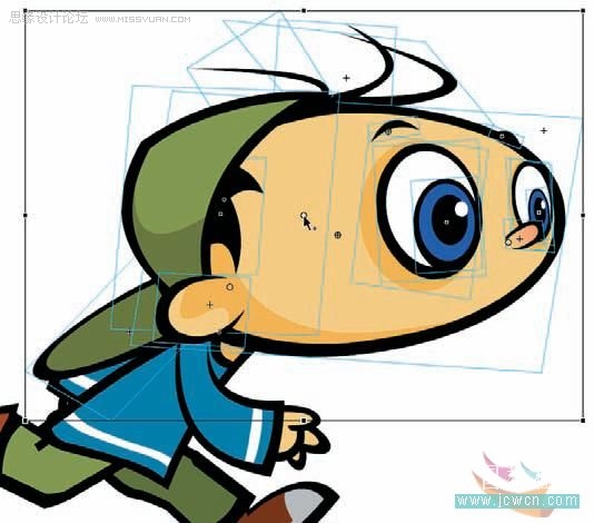 Flash cs3鼠绘教程:铰连身体部分