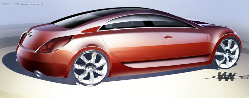 photoshop鼠绘一辆银灰色的大众汽车 - 转载教