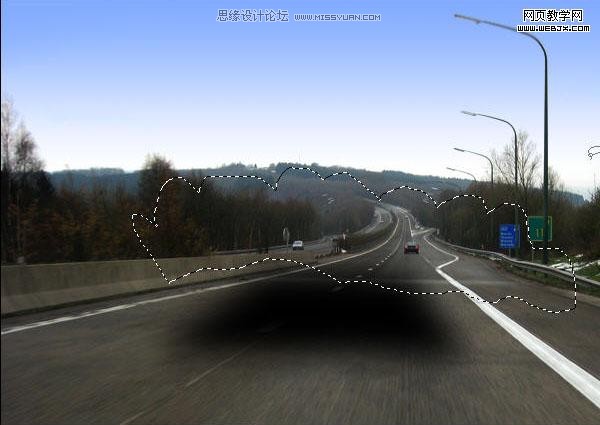 Photoshop合成着火的疯狂赛车