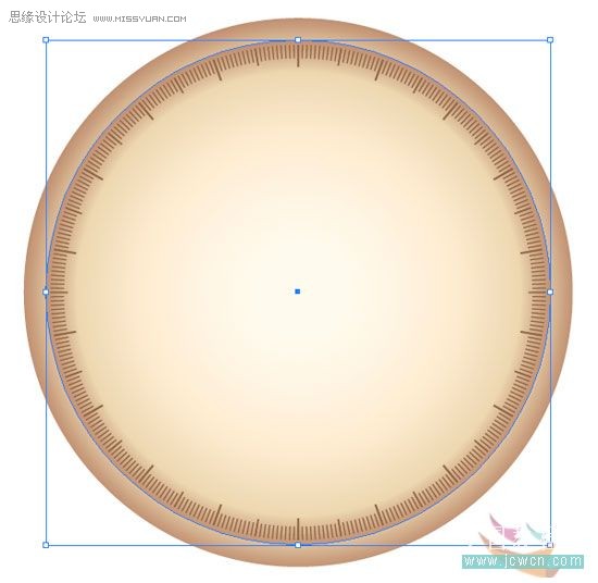 Illustrator简单绘制金色指南针
