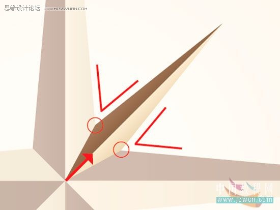 Illustrator简单绘制金色指南针