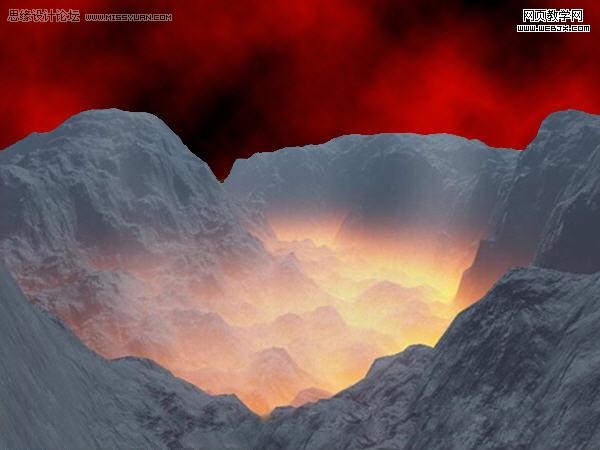 Photoshop製作逼真的火山岩漿字效果