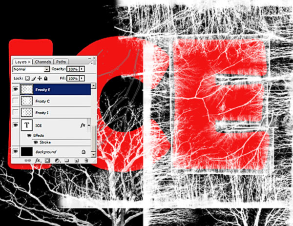 Photoshop製作超酷的冰雪字效果
