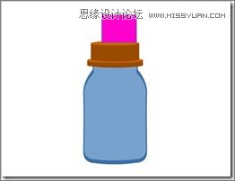 Flash绘画教程:绘图功能制作奶瓶标志