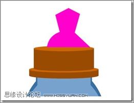 Flash绘画教程:绘图功能制作奶瓶标志