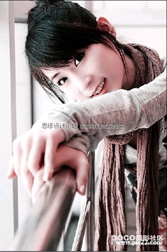 Photoshop简单调出图片的淡黄色效果
