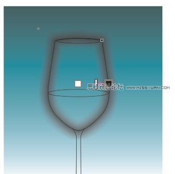 CorelDRAW绘制质感的高脚玻璃杯
