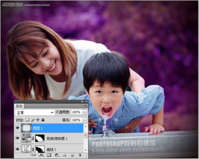 Photoshop调出梦幻紫色调人物效果 - 转载教程