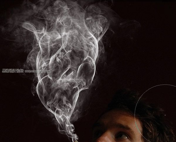 Photoshop设计教程:妙用烟雾素材制作骷髅头像