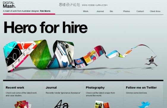 14中最新的网页界面设计风格和技巧 - 平面理论