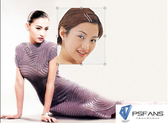 Photoshop简单为美女照片改头换面