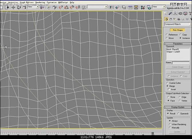 3ds Max实例教程:等高线制作山路建模
