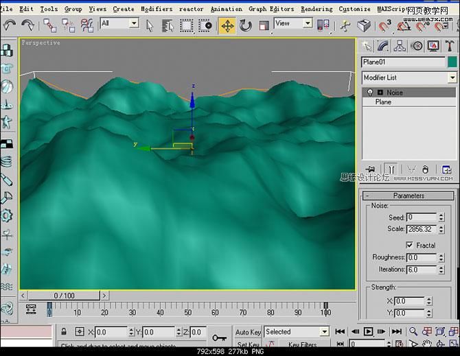 3ds Max实例教程:等高线制作山路建模