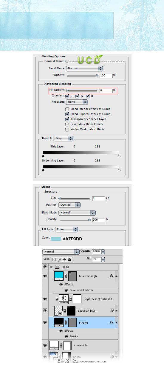 photoshop制作冬天主题的网页模板教程 - 转载