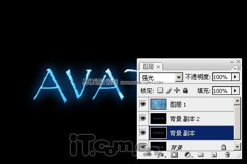 Photoshop制作阿凡达电影的宣传海报字体
