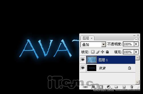 Photoshop制作阿凡达电影的宣传海报字体