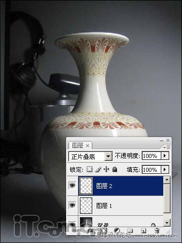 Photoshop为陶瓷花瓶添加精美的图案