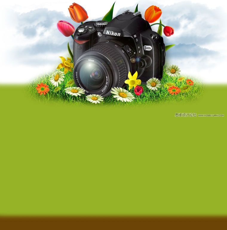 Photoshop简单网页效果图教程