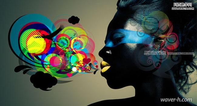 Illustrator制作超酷的人物混合插画教程