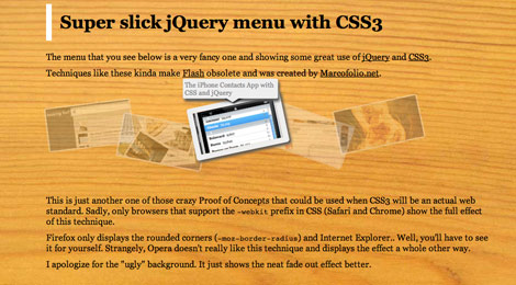 看看CSS3制作的一些网页演示效果