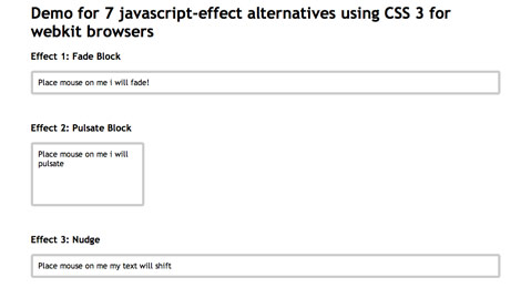 看看CSS3制作的一些网页演示效果