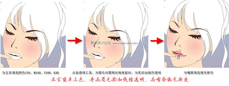 CorelDraw绘制漂亮的矢量MM教程