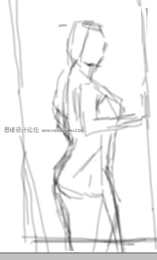 Photoshop手绘中国风的旗袍美女