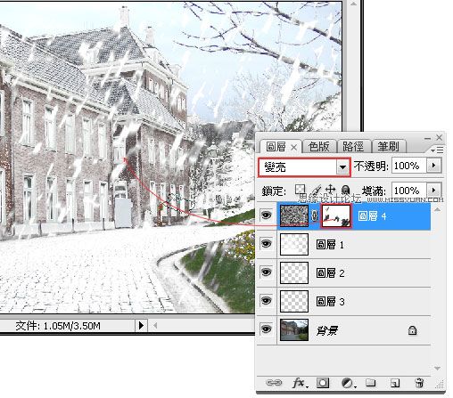 Photoshop以假乱真制作真实的雪景