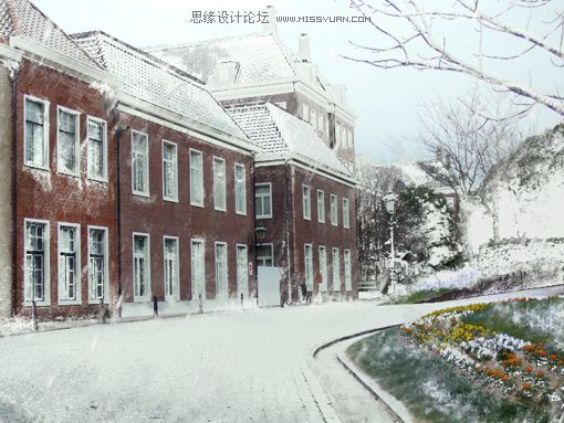 Photoshop以假乱真制作真实的雪景