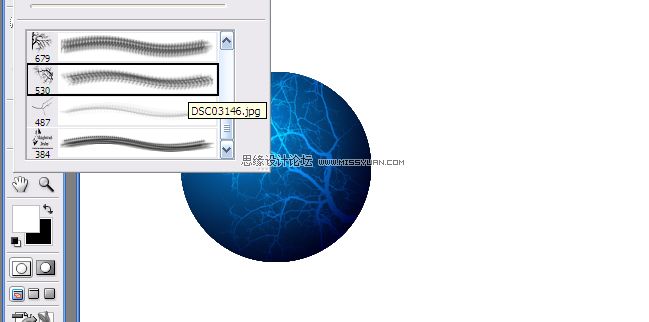 Photoshop制作光线缠绕的玻璃球
