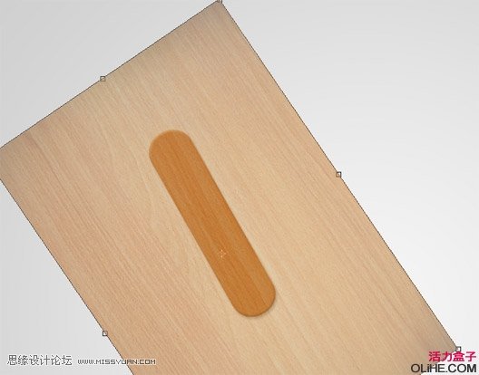 Photoshop创建一个有趣的木质拼接字体