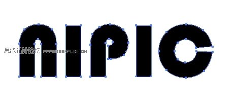 Illustrator制作质感的描边字