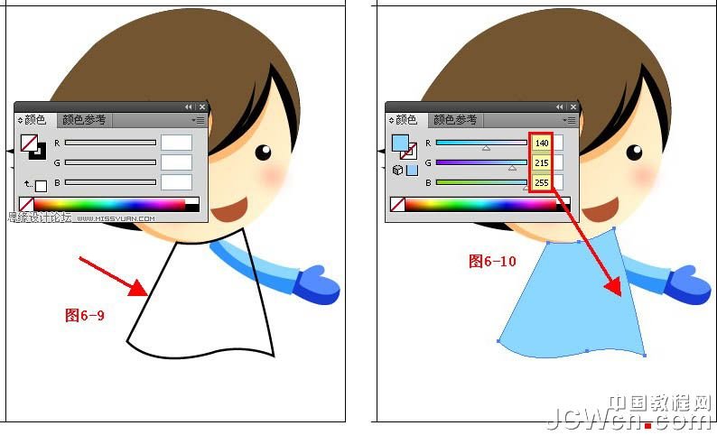 Illustrator鼠绘教程:绘制雪地上堆雪人的孩童插画