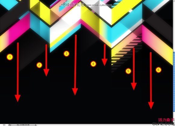 Illustrator制作太空中的怀旧几何矢量