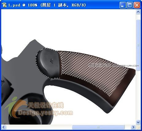 Photoshop鼠绘左轮手枪详解教程