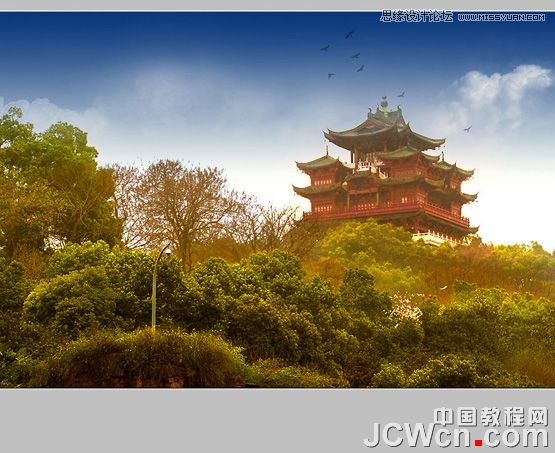 Photoshop调出清晰色彩的风景照