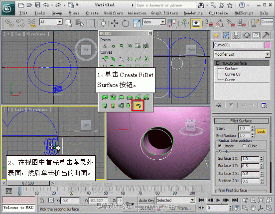 3D MAXʹNURBS̰Գ潨ģ