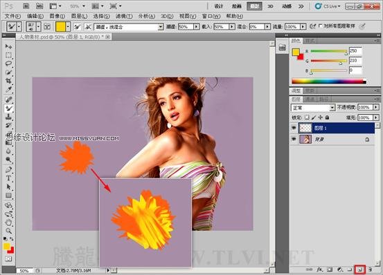 Photoshop CS5ʹߣƮĽɫ˿