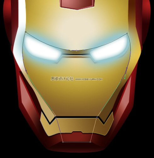 photoshop绘制个性逼真的钢铁侠头盔 - 转载教