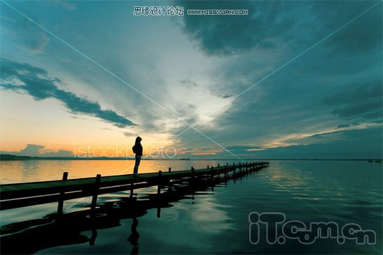 Photoshop制作一款奇幻的日落景色