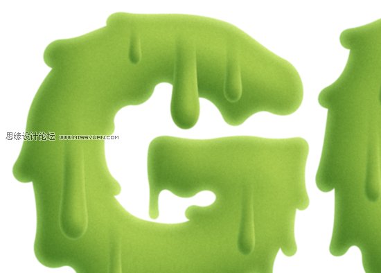 Photoshop字体教程:制作胶粘剂效果文字教程