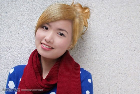 <em>photoshop把</em>mm<em>黑色</em>的<em>头发</em>调成金黄色 - 转载教