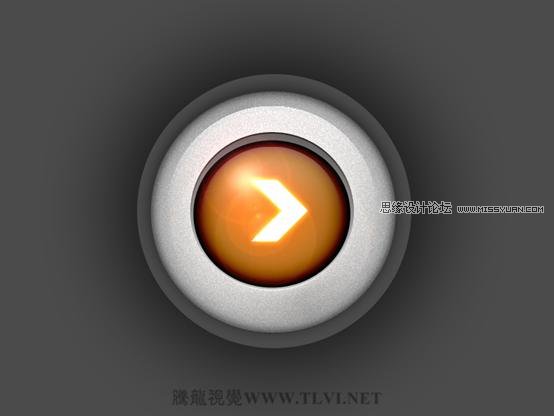 Photoshop样式教程:制作圆形石材按钮特效