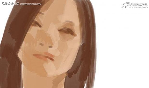 Photshop鼠绘教程:绘制超写实女性人物头像