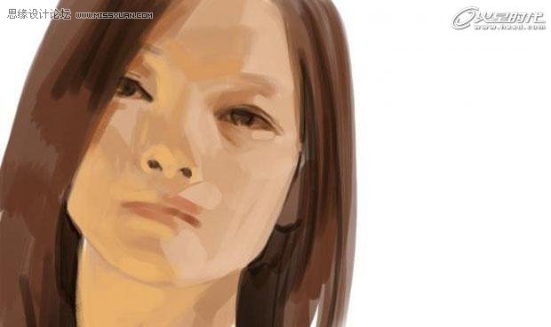 Photshop鼠绘教程:绘制超写实女性人物头像