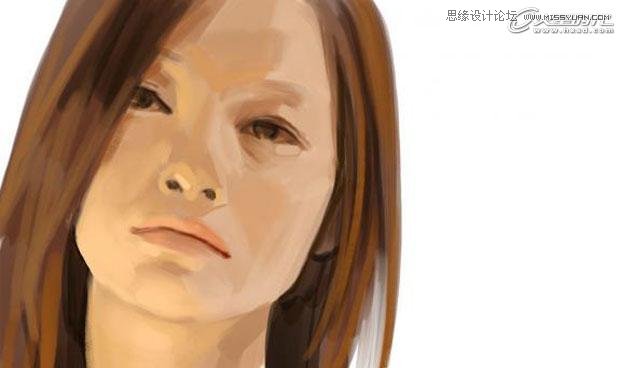 Photshop鼠绘教程:绘制超写实女性人物头像