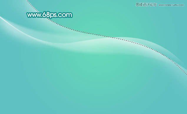 Photoshop打造一张柔美的光带壁纸